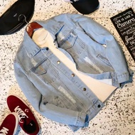 GRAFFITY Jaket Jeans Denim Pria
