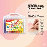 SILKY CRAYON GREEBEL 24C GREEBEL FINE SILKY CRAYON/ 24 COLOR SILKY CRAYON/ (SET)