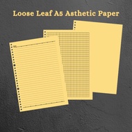 Loose leaf a5,b5/loose leaf paper file fill binder 20 holes a5,26 holes b5, brown paper material