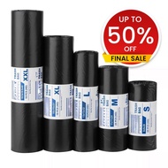 Trash bag Garbage bag Black (Small/Medium/Large/XL/XXL) Biodegradable Plastic Bags 100 Pcs Trash bag
