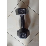 5kg Iron Barbell 5kg Iron Dumbbell (1pcs)