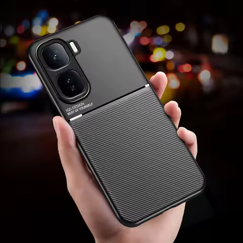 For Vivo Iqoo Neo10 Shockproof Case Magnetic Car Holder Leather Silicone Case Vivo Iqoo Neo10 Pro Ph