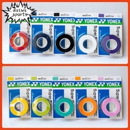 【Ready Stock】10 colors Yonex Grip AC102C (3pcs in 1 Roll / Pack) Yonex Super Grap Synthetic Overgrip