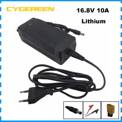 16.8V 10A Lithium Battery Fast Charger 14.8V 10A DC Connector For 4S 14.4 Volt Li ion electric tool 