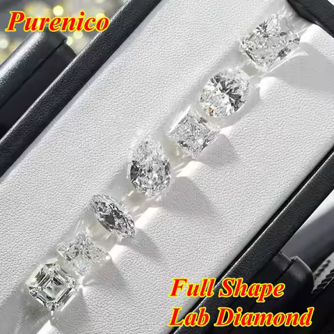 IGI Certificate Lab Grown Diamond CVD HPHT Round Princess Pear Cut D/E Color VVS/VS Clarity Loose Di