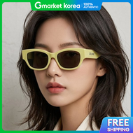 Celine Monochrome 01 Sunglasses Cl40197U 93A Neon Lime Green Square Horn-Rimmed Luxury Fashion