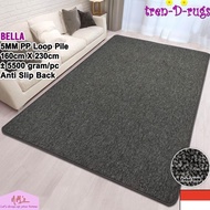 Tren-D-rugs Plain carpet, fur living room rug, 160x230 JS88