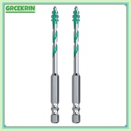 [GRCEKRIN] 2PC Drill Bits for Glass Wood Metal Tiles Four-edge serrated eccentric drill bit