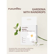 FUKUMARU Gardenia With Raindrops Bentonite Mixed Tofu Cat Litter 福丸栀子花豆腐木砂