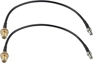 2PCS 20cm/7.87inch Connector TS9 Male to SMA Female Adapter Cable Pigtail Coaxial RG174 Antenna Exte