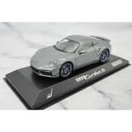 [Orphan] Mini Cut 1/43 Produced by Porsche 911 Turbo S GT Silver Edition Minichamps Alloy Material, 