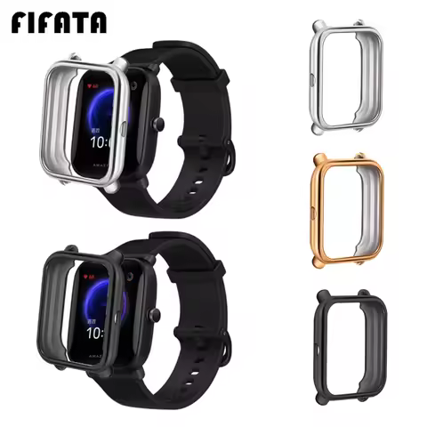 FIFATA Plating Soft TPU Cover For Huami Amazfit bip u pro case чехол Protector Shell For Amazfit Bip