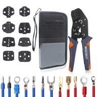 WOZOBUY Crimping Pliers Set SN-48B Jaw Kit for 2.8 4.8 6.3 VH3.96/Tube/Insulation Terminals Electrical Clamp Min Tools