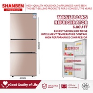 SHANBEN Refrigerator Three Door Refrigerator 6.8 Cubic Feet Energy Saving Low Noise Refrigerator