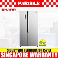 Sharp SJ-SS52ES-SL Side by Side Refrigerator (521L)