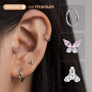 COCKSTOCK optional stainless Titanium earrings women's earrings Titanium F136 stainless Titanium ear