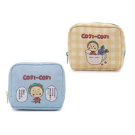 日本 COJI-COJI 黃藍色尼龍布 收納袋