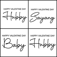 STICKER HAPPY VALENTINE DAY - SIZE A5