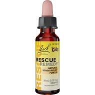 Bach RESCUE REMEDY KIDS Dropper 10mL, Natural Stress Relief, Homeopathic Flower Essence, Vegan, Glut