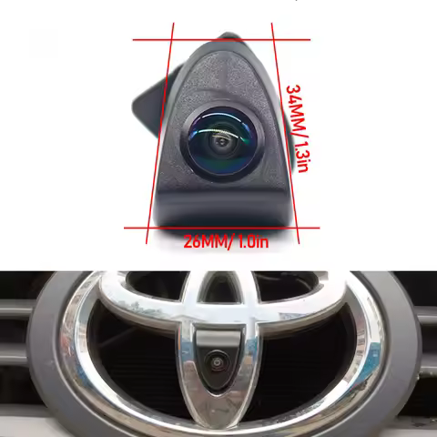 AHD Car Front View Camera For Toyota FJ Cruiser Avensis T25 T27 Hilux Corolla Yaris Prado 150 IQ Pro