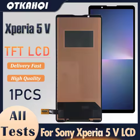 6.1 inch For Sony Xperia 5 V TFT LCD XQ-DE54 Display Touch Screen Panel Digitizer Assembly Replaceme