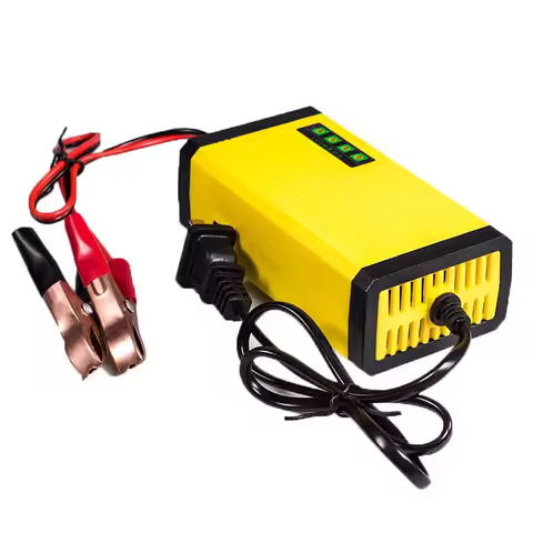 12V 2A Automatic Motorcycle Battery Charger For Lead Acid Wet Dry AGM GEL Battery 7AH 12AH 14AH 20AH