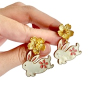 [AS IS] Lunar Bunny Hopping Earrings