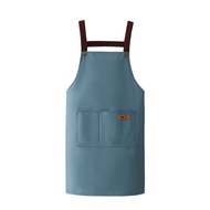 Waterproof Apron Large Pocket Oil-proof Dust-proof Kitchen Cooking Apron with Adjustable Strap Unive