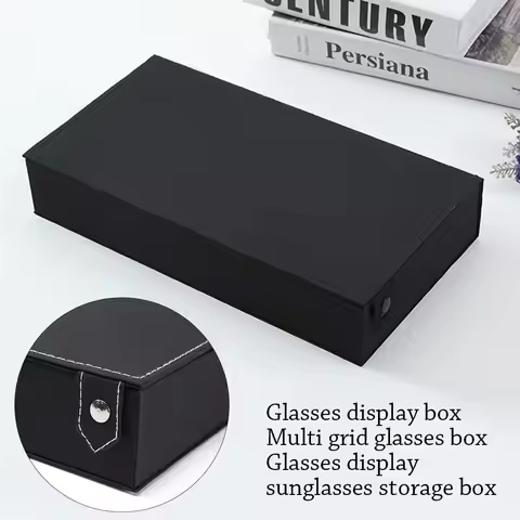 Glasses Case 5/8 Slot Grid Glasses Sunglasses Display Rack Holder Glasses Organizer Rectangle Sungla