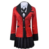 Kakegurui Jabami Yumeko Cosplay Costume Halloween Sayaka Compulsive Gambler Anime School Girl Pleate