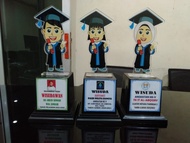 TERLAKU Plakat Wisuda Kartun Akrilik, Piala Wisuda Tk PAUD