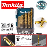 Makita 13pcs Metal HSS TIN Drill Bit Set D-72855