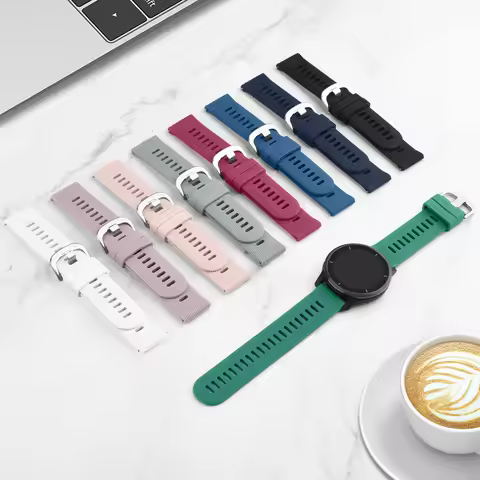 22mm Silicone Strap For Garmin Forerunner 265/265 Music/255/255 Music Venu 3 45mm /Venu 2 Watchband 