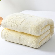 LZD Pure Cotton Solid Color Jacquard Towel Quilt Soft Skin-friendly Air Conditioner Blanket 4/5/6fee