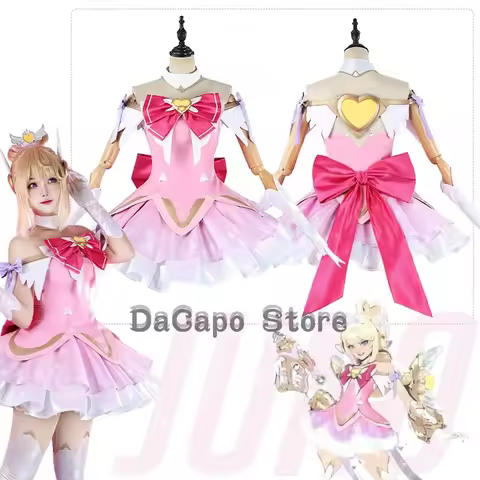 OW 2 DokiWatch Juno Cosplay Mythic Skin Outfit Costumes Pink Dress Support Hero Clothes Halloween Ca