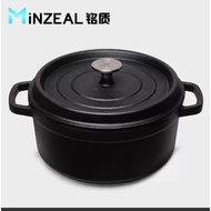Cast iron pot dutch oven suitable for gas/induction stove