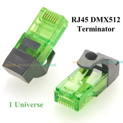 RJ45 120 Ohm DMX512 Terminator 1 Universe RJ45-DMXTERM-120 RJ45 8P8C End of Line Termination Resisto