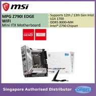 MSI MPG Z790I EDGE WIFI ITX DDR5 Motherboard Intel  Z790 lga1700 | DDR5 8000mhz| 12th/ 13th Gen Inte