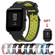 Soft Silicone Strap For Xiaomi Huami Amazfit Bip Lite Youth Smart Watch 20mm Breathable Wrist Band for Amazfit GTS Bip U