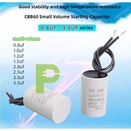 Cbb60 Small Volume Capacitor Fireplace Water Pump Fan Capacitor 0.8 uf 1uf 1.2uf 2uf 2.5uf 3uf 3.5 u