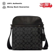 Coach Houston Signature Canvas Crossbody Bag for Men