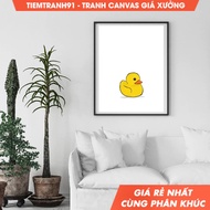 Tranh treo tường Yellow rubber duck nursery decor wall art toy children poster gift for kid nursery
