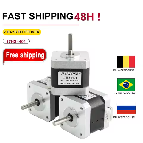Nema17 Stepper Motor 42 motor42BYGH 1.5A (17HS4401) motor 4-lead 40mm for CNC 3D printer 12V stepper