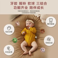 Children Silicone Teether Toy Baby Grab Ball Angel Ball Molar Stick Hollow Manhattan Ball