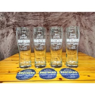 Brothers Size 1 Pint Beer Glass Tall Outer Work 1