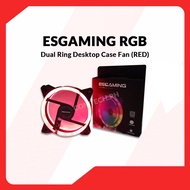 ◭ ✆ ● ESGAMING RGB Dual Ring Desktop Case Fan