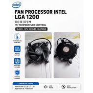 Fan processor intel lga 1200 i3 i5 i9 i7 w/ temperature control Black - cpu cooler heatsink lga1200 