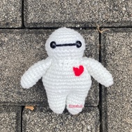 GANTUNGAN [JOCRAFTS] Baymax Crochet Keychain Baymax Amigurumi Keychain