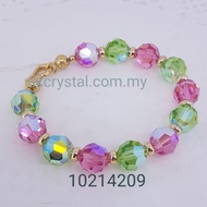 AUSTRIA CRYSTAL Swarovski Crystal Beads Bracelet 14kGold Filled