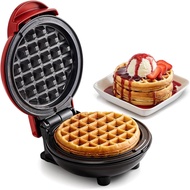 Electric Nonstick 4.5" Cooking Surface Mini Waffle Maker, Belgian Waffles, Compact Design, Hash Brow